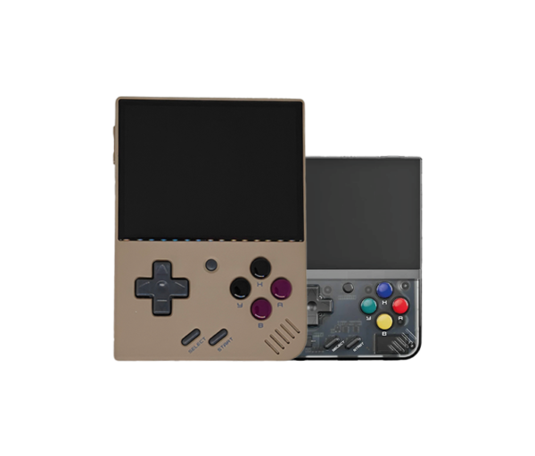 Miyoo Mini Plus Retro bruin 32gb (Snelle SD kaart) + Custom software + Hoesje - Afbeelding 3