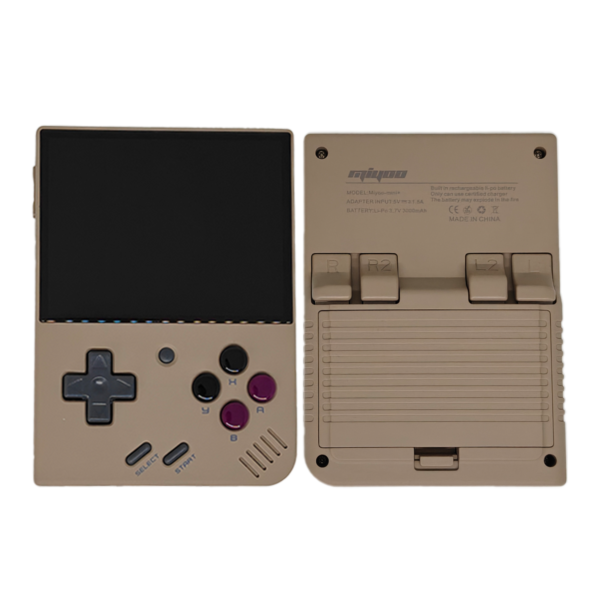 Miyoo Mini Plus Retro bruin 32gb (Snelle SD kaart) + Custom software + Hoesje - Afbeelding 2